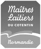 logo maîtres laitiers du cotentin noir et blanc redimensionnée